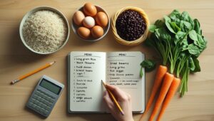 Como Criar um Cardápio Semanal Econômico com o que Você Já Tem em Casa