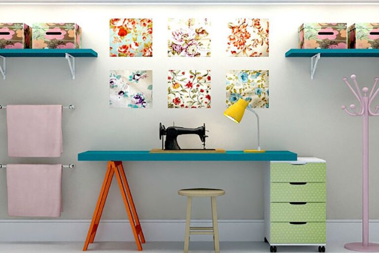 Como Montar um Cantinho da Costura, DIY ou Artesanato Sem Bagunça