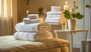 Sala e quarto de visitas preparados com aconchego e simplicidade