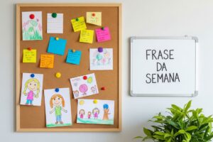 Organizando o Quadro de Avisos da Família: Comunicação Visual e Criativa