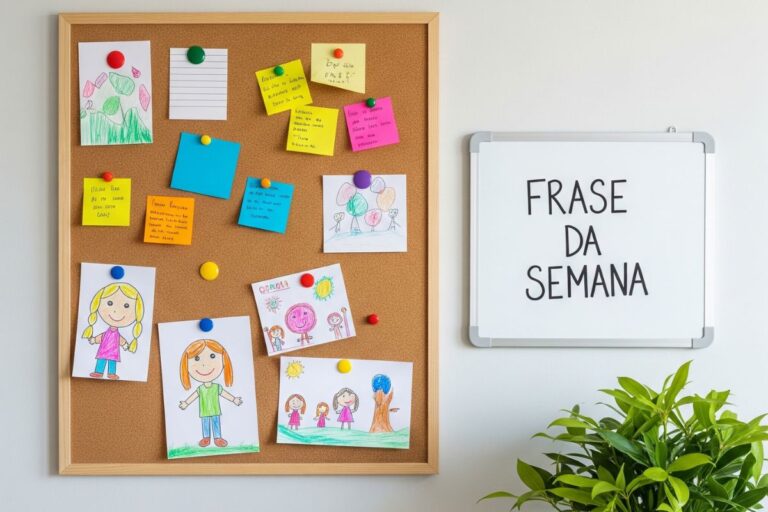 Organizando o Quadro de Avisos da Família: Comunicação Visual e Criativa